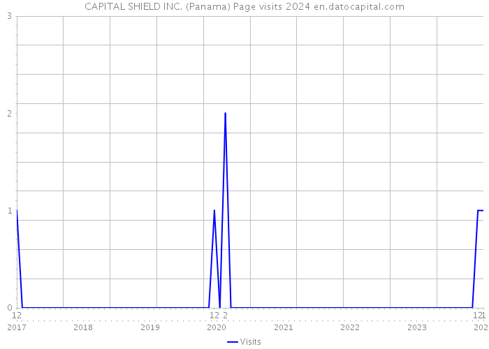 CAPITAL SHIELD INC. (Panama) Page visits 2024 