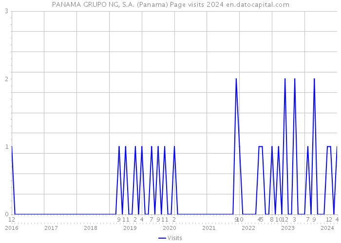 PANAMA GRUPO NG, S.A. (Panama) Page visits 2024 