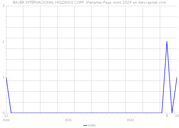 BAUER INTERNACIONAL HOLDINGS CORP. (Panama) Page visits 2024 