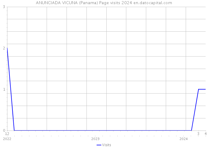 ANUNCIADA VICUNA (Panama) Page visits 2024 