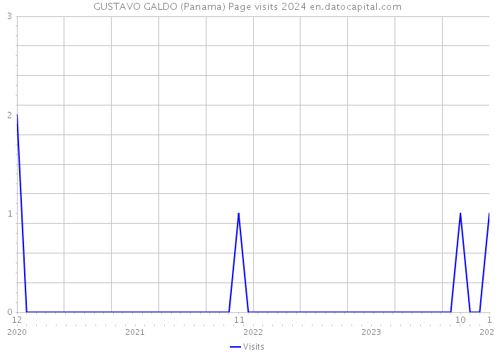 GUSTAVO GALDO (Panama) Page visits 2024 