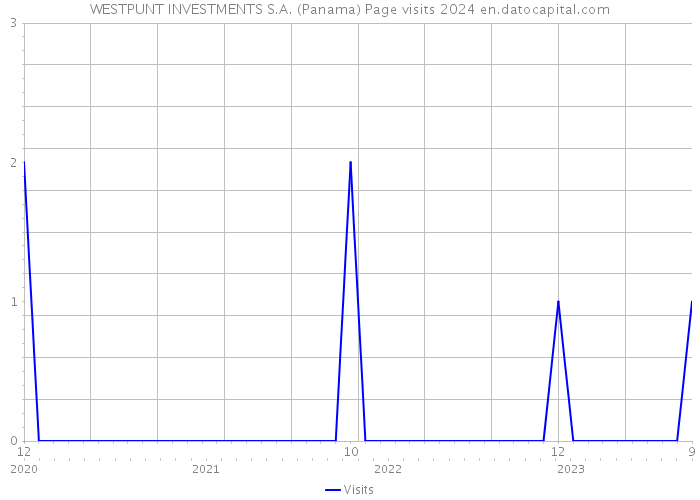 WESTPUNT INVESTMENTS S.A. (Panama) Page visits 2024 