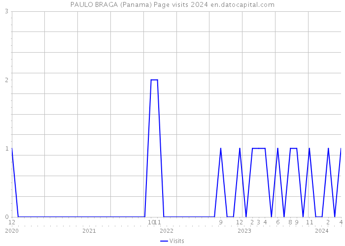 PAULO BRAGA (Panama) Page visits 2024 