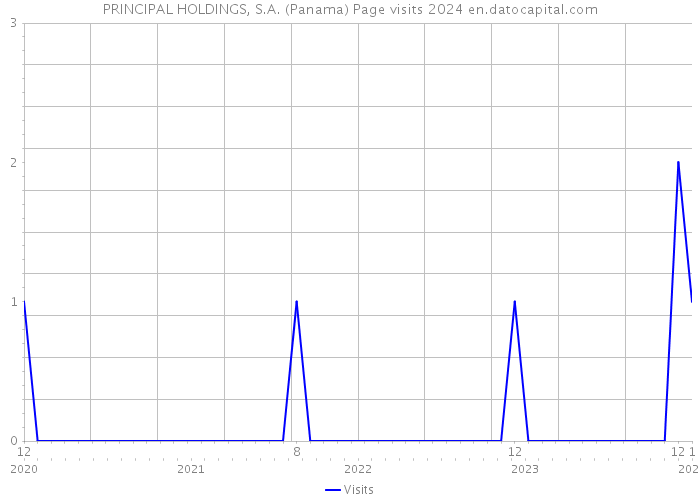PRINCIPAL HOLDINGS, S.A. (Panama) Page visits 2024 