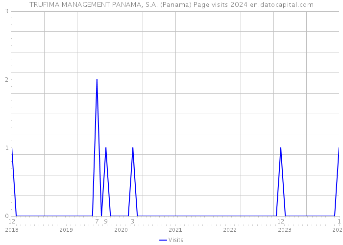 TRUFIMA MANAGEMENT PANAMA, S.A. (Panama) Page visits 2024 