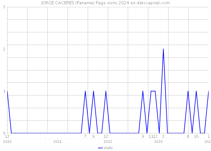 JORGE CACERES (Panama) Page visits 2024 