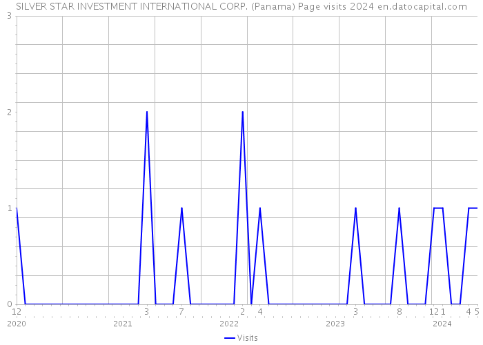 SILVER STAR INVESTMENT INTERNATIONAL CORP. (Panama) Page visits 2024 