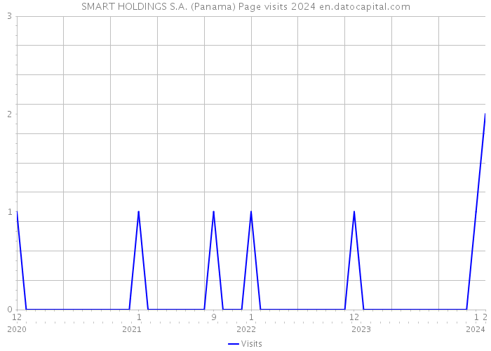 SMART HOLDINGS S.A. (Panama) Page visits 2024 