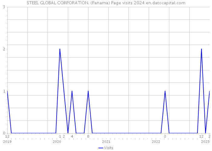 STEEL GLOBAL CORPORATION. (Panama) Page visits 2024 