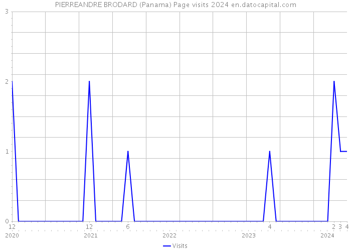 PIERREANDRE BRODARD (Panama) Page visits 2024 