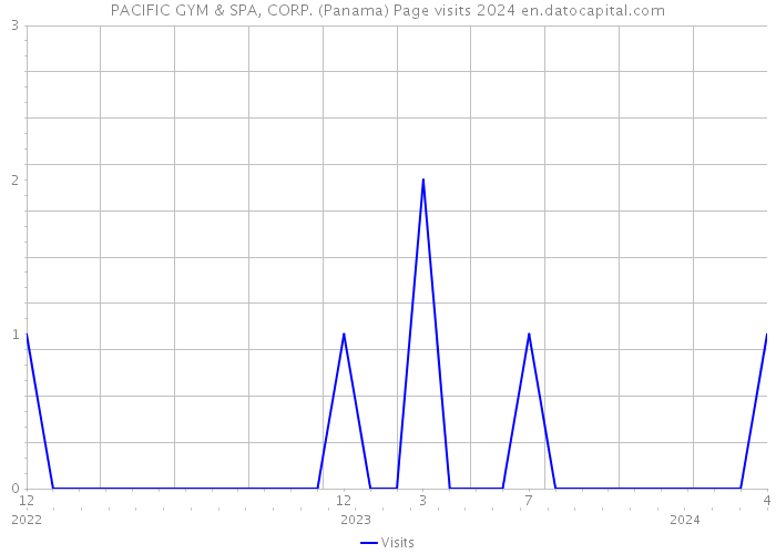 PACIFIC GYM & SPA, CORP. (Panama) Page visits 2024 