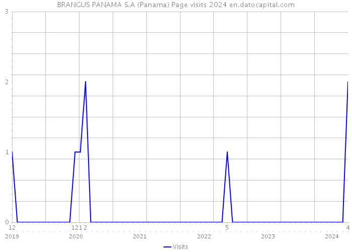 BRANGUS PANAMA S.A (Panama) Page visits 2024 