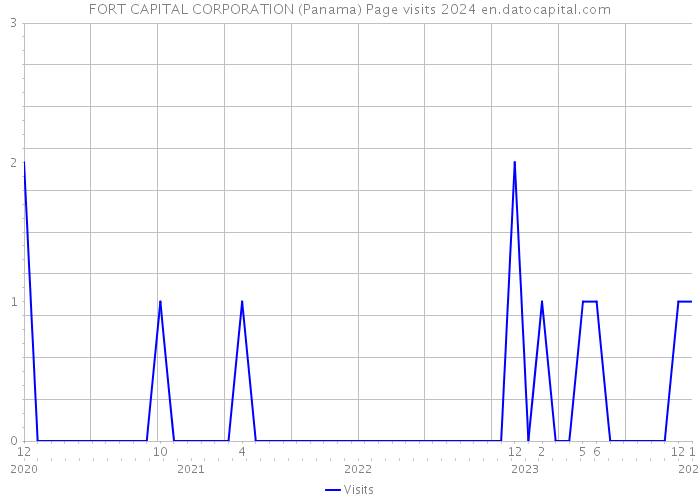 FORT CAPITAL CORPORATION (Panama) Page visits 2024 