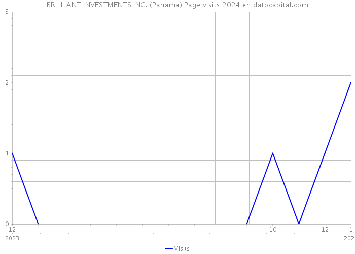 BRILLIANT INVESTMENTS INC. (Panama) Page visits 2024 