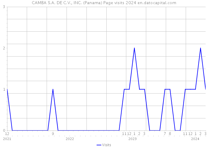 CAMBA S.A. DE C.V., INC. (Panama) Page visits 2024 