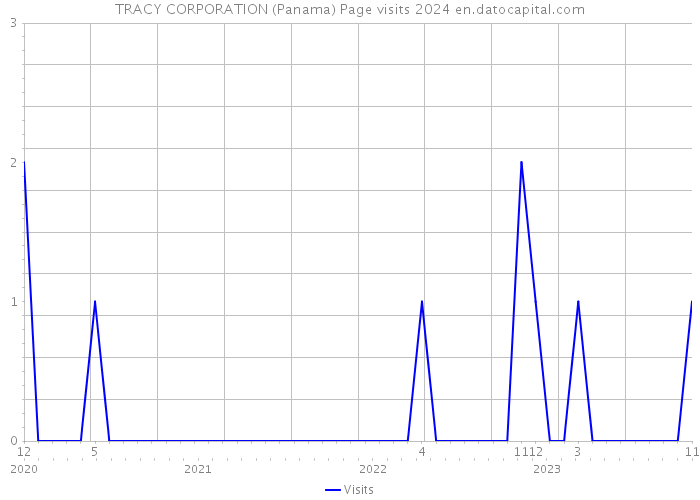 TRACY CORPORATION (Panama) Page visits 2024 