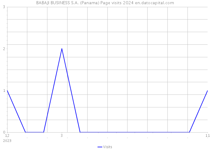 BABAJI BUSINESS S.A. (Panama) Page visits 2024 