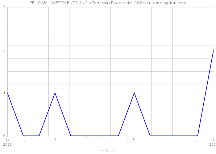 PELICAN INVESTMENTS, INC. (Panama) Page visits 2024 