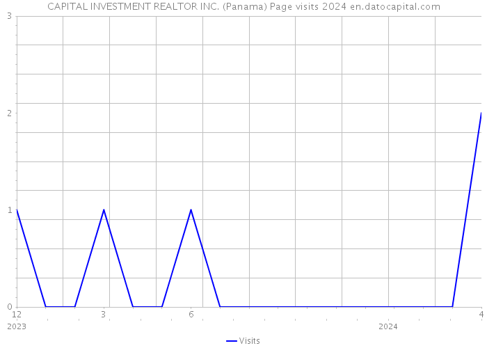 CAPITAL INVESTMENT REALTOR INC. (Panama) Page visits 2024 