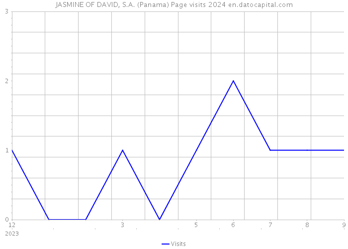 JASMINE OF DAVID, S.A. (Panama) Page visits 2024 