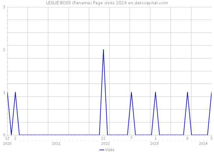LESLIE BOSS (Panama) Page visits 2024 