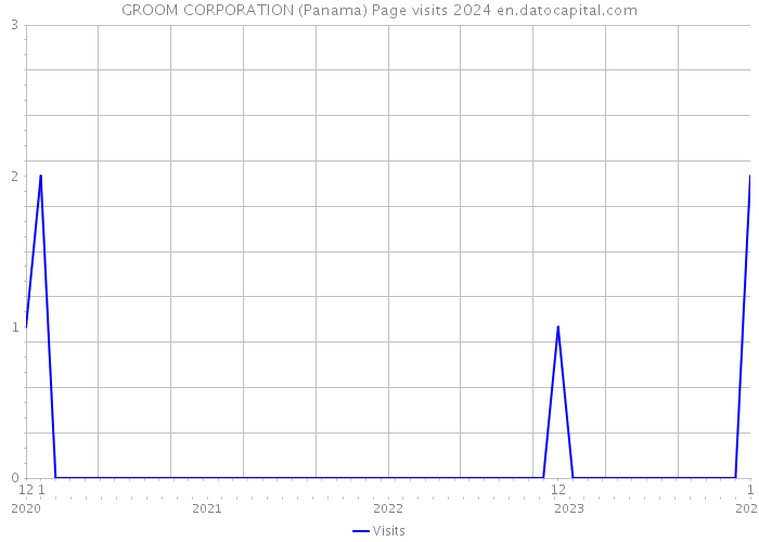GROOM CORPORATION (Panama) Page visits 2024 