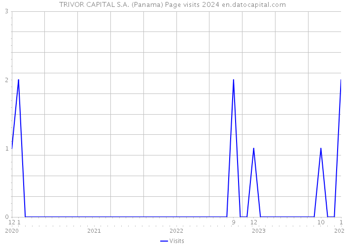 TRIVOR CAPITAL S.A. (Panama) Page visits 2024 