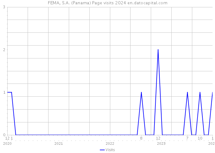 FEMA, S.A. (Panama) Page visits 2024 