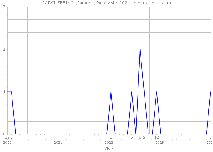 RADCLIFFE INC. (Panama) Page visits 2024 