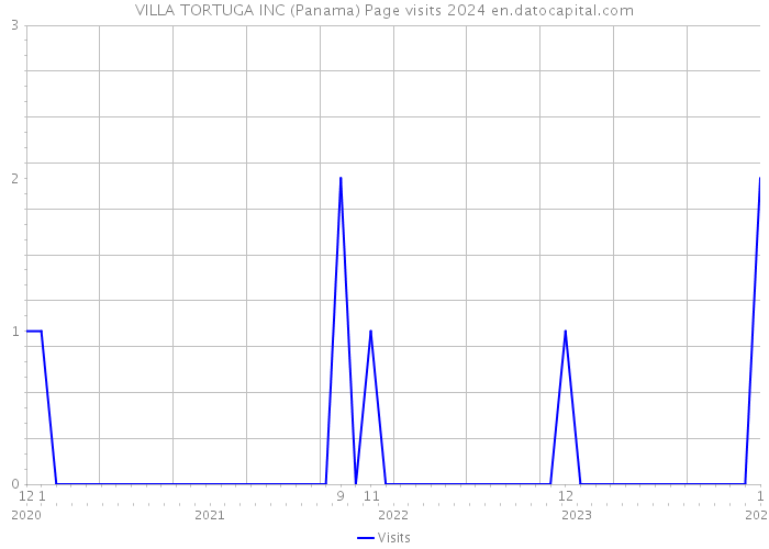VILLA TORTUGA INC (Panama) Page visits 2024 