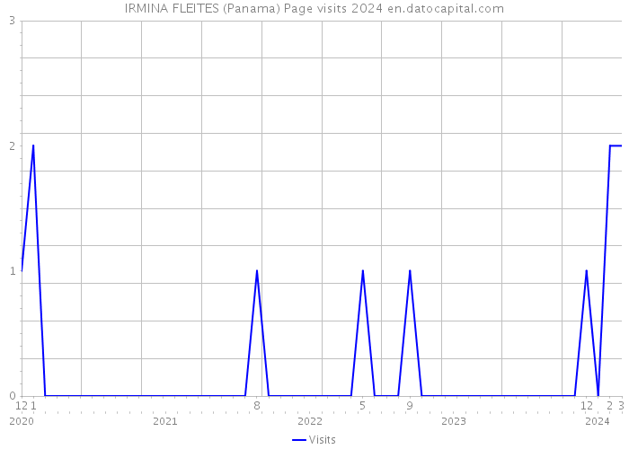 IRMINA FLEITES (Panama) Page visits 2024 
