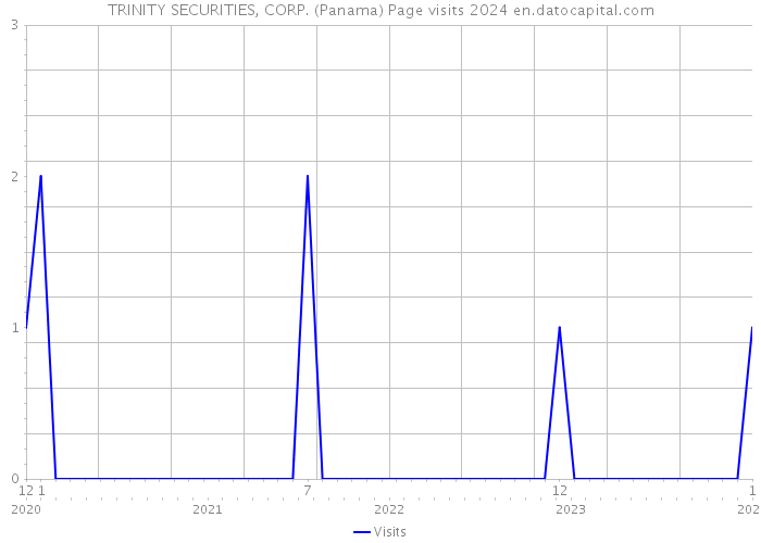 TRINITY SECURITIES, CORP. (Panama) Page visits 2024 