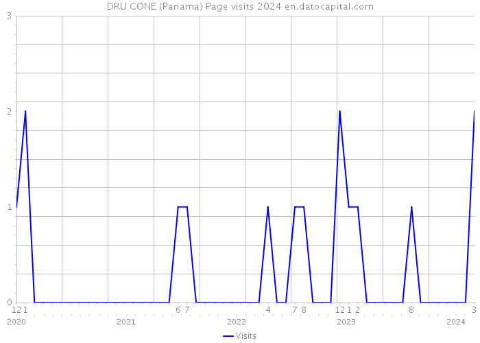 DRU CONE (Panama) Page visits 2024 