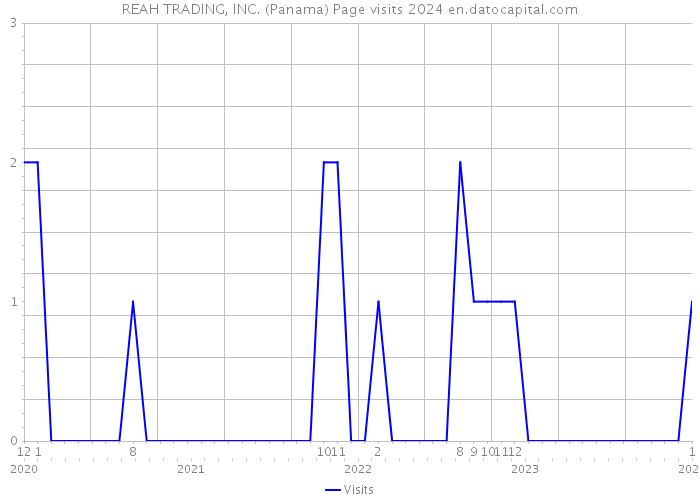 REAH TRADING, INC. (Panama) Page visits 2024 