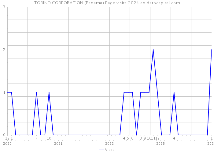 TORINO CORPORATION (Panama) Page visits 2024 