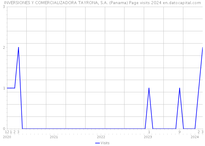 INVERSIONES Y COMERCIALIZADORA TAYRONA, S.A. (Panama) Page visits 2024 