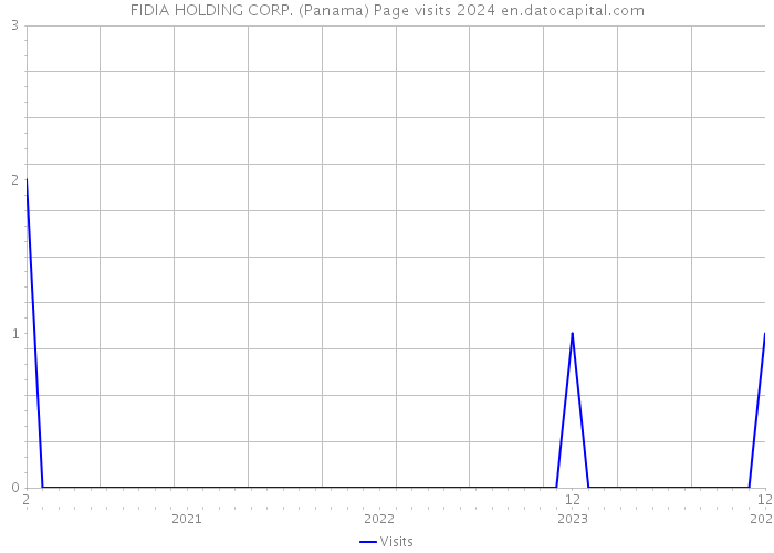 FIDIA HOLDING CORP. (Panama) Page visits 2024 