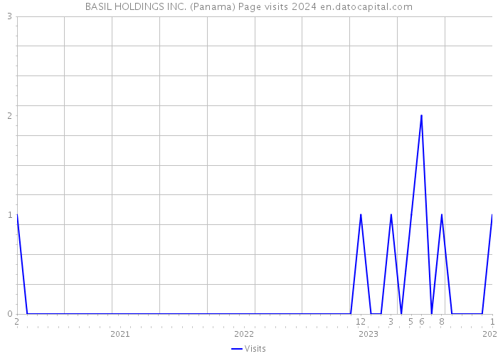 BASIL HOLDINGS INC. (Panama) Page visits 2024 