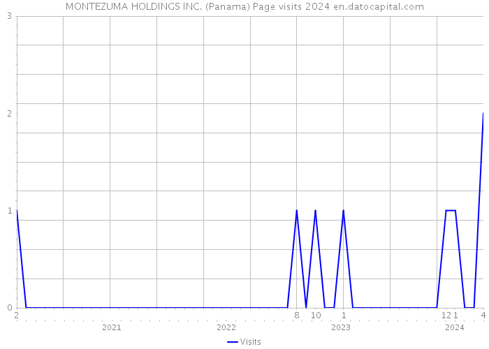 MONTEZUMA HOLDINGS INC. (Panama) Page visits 2024 