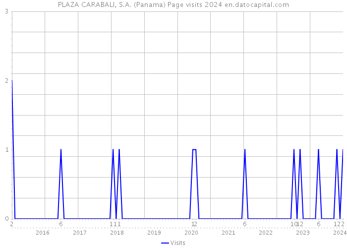 PLAZA CARABALI, S.A. (Panama) Page visits 2024 