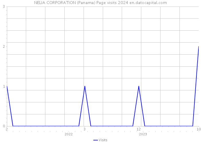 NELIA CORPORATION (Panama) Page visits 2024 