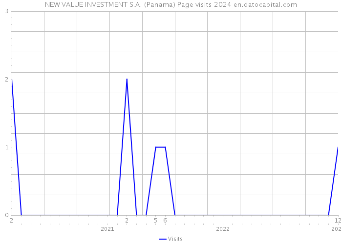 NEW VALUE INVESTMENT S.A. (Panama) Page visits 2024 