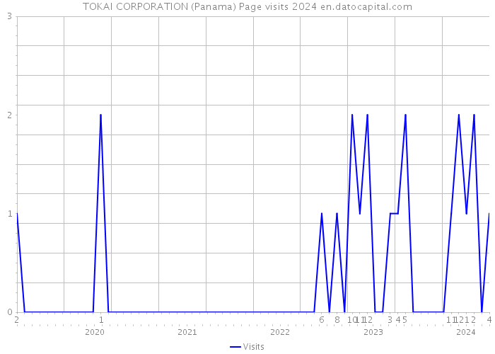 TOKAI CORPORATION (Panama) Page visits 2024 