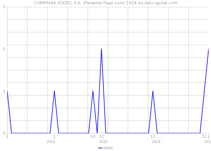 COMPANIA SODEX, S.A. (Panama) Page visits 2024 