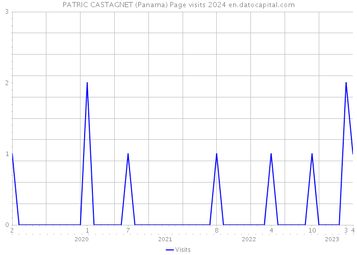 PATRIC CASTAGNET (Panama) Page visits 2024 