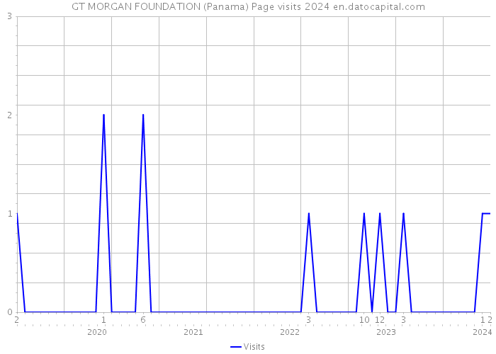 GT MORGAN FOUNDATION (Panama) Page visits 2024 