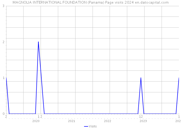 MAGNOLIA INTERNATIONAL FOUNDATION (Panama) Page visits 2024 