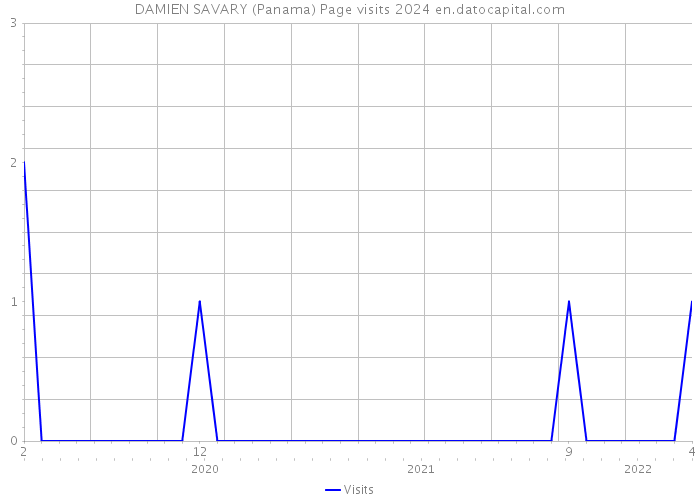 DAMIEN SAVARY (Panama) Page visits 2024 