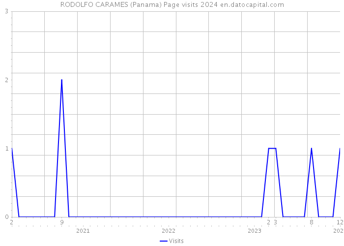 RODOLFO CARAMES (Panama) Page visits 2024 