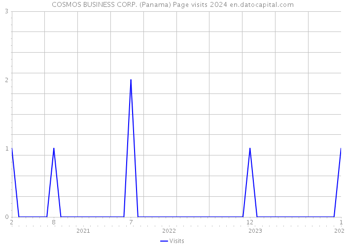 COSMOS BUSINESS CORP. (Panama) Page visits 2024 